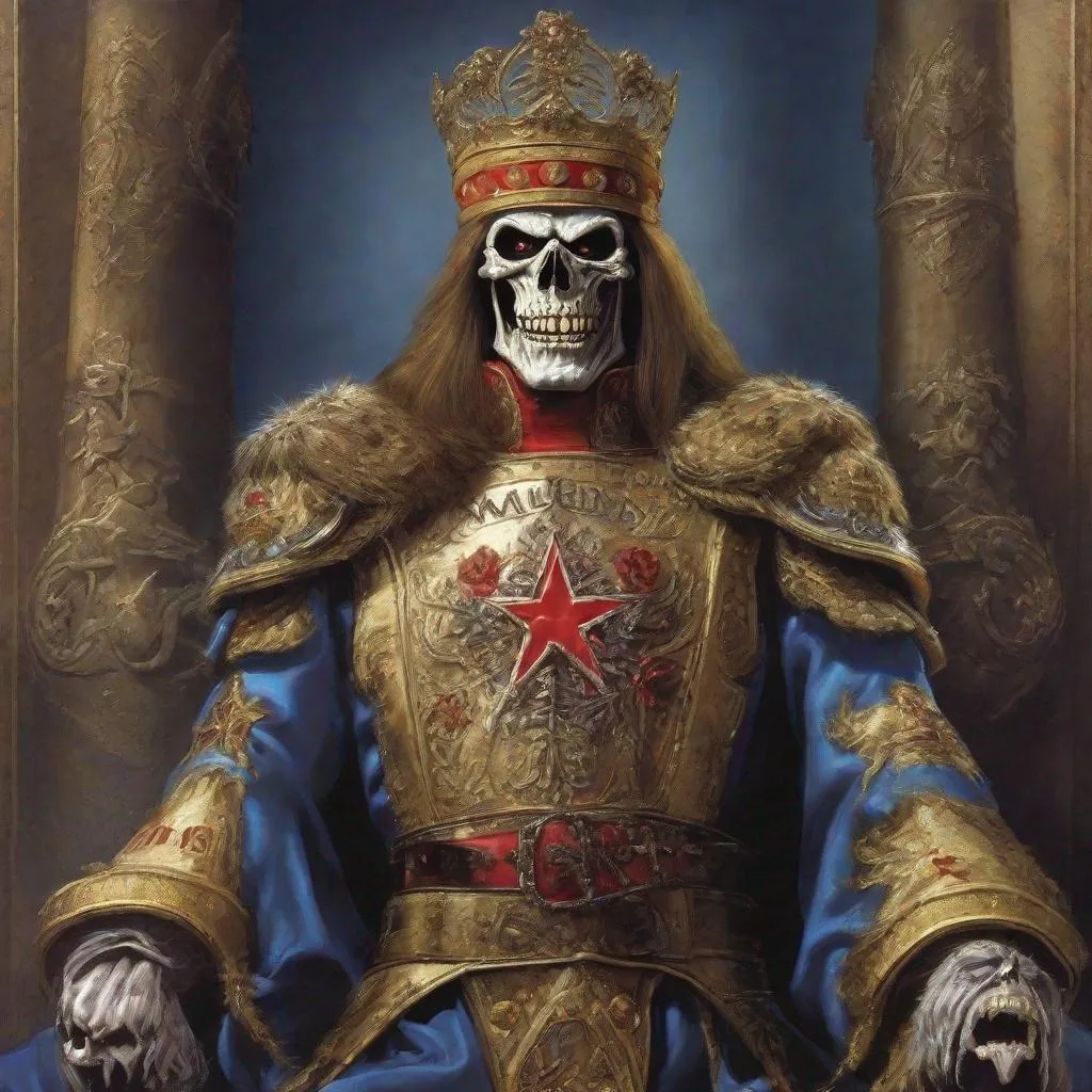 Prompt: Eddie from Iron Maiden is a tsar