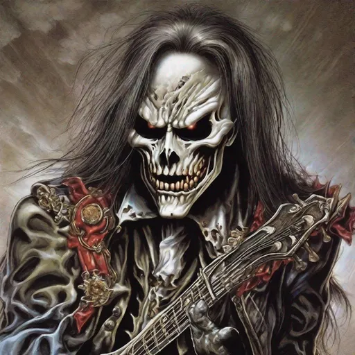 Prompt: Eddie from Iron Maiden is a phantom of the opera
