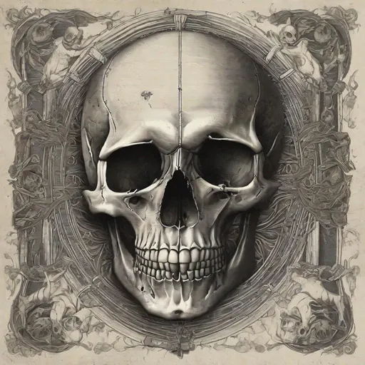 Prompt: Medieval skull