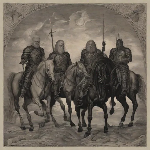 Prompt: The four horsemen
