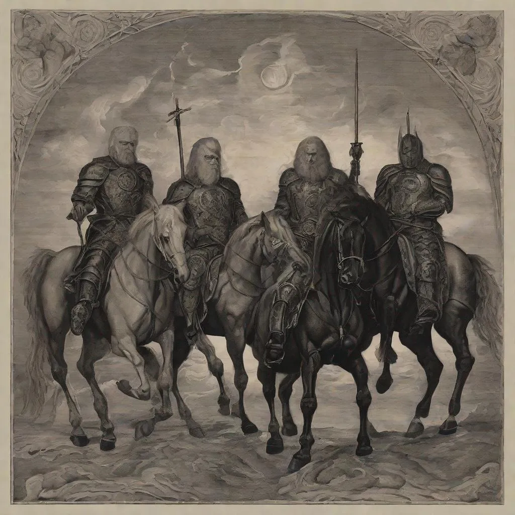 Prompt: The four horsemen