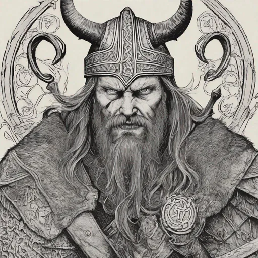 Prompt: Viking satan