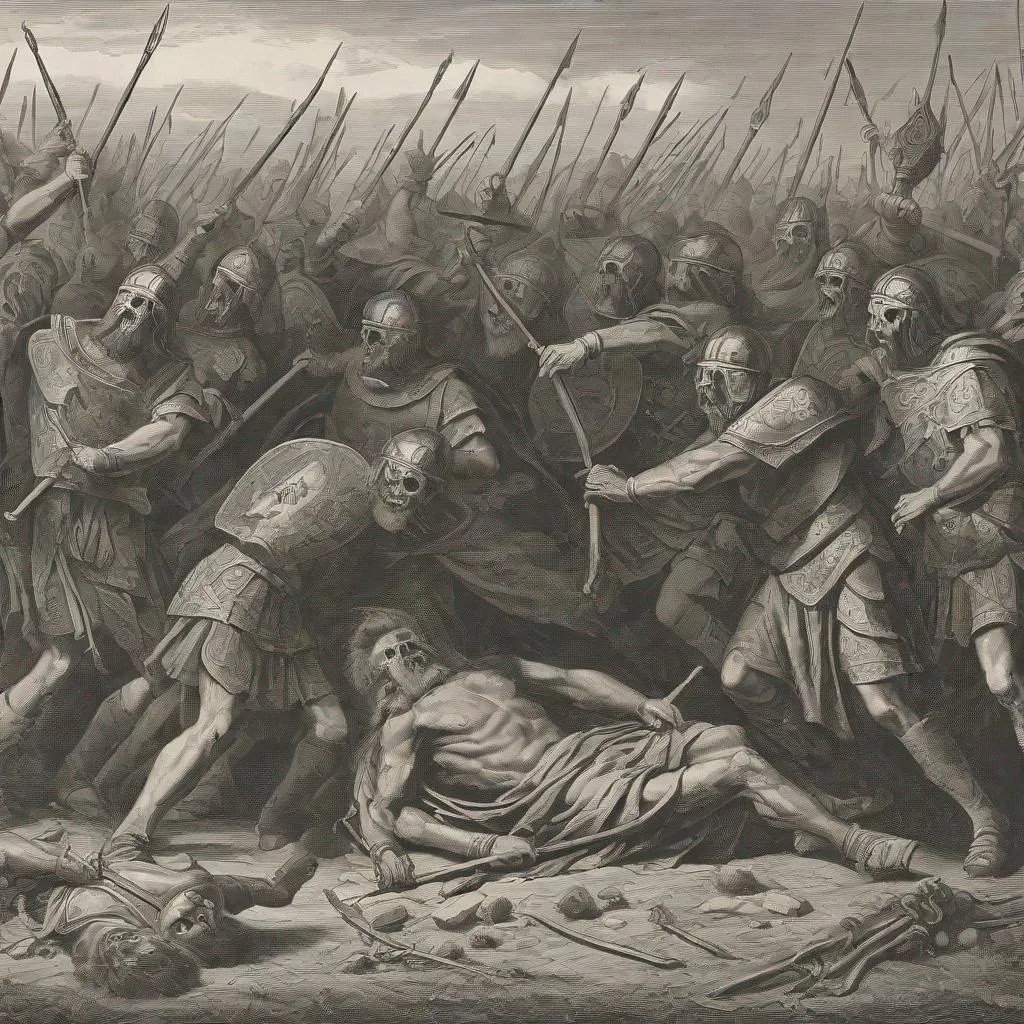 Prompt: Death of the celts