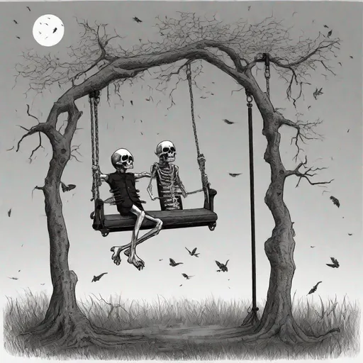 Prompt: Death on a swing