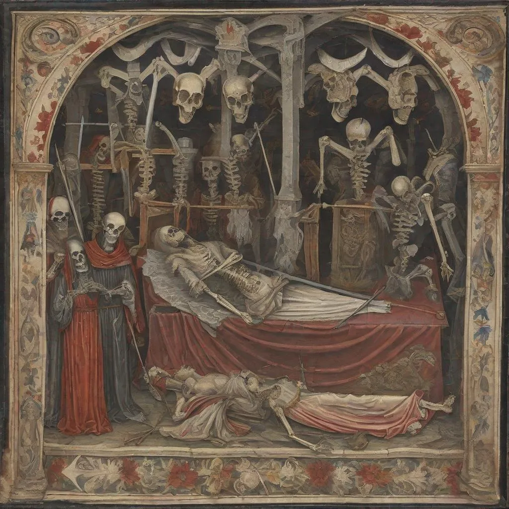 Prompt: Medieval death