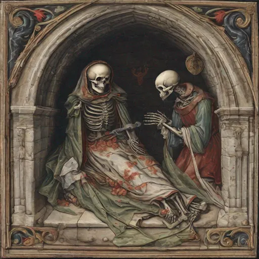 Prompt: Medieval death