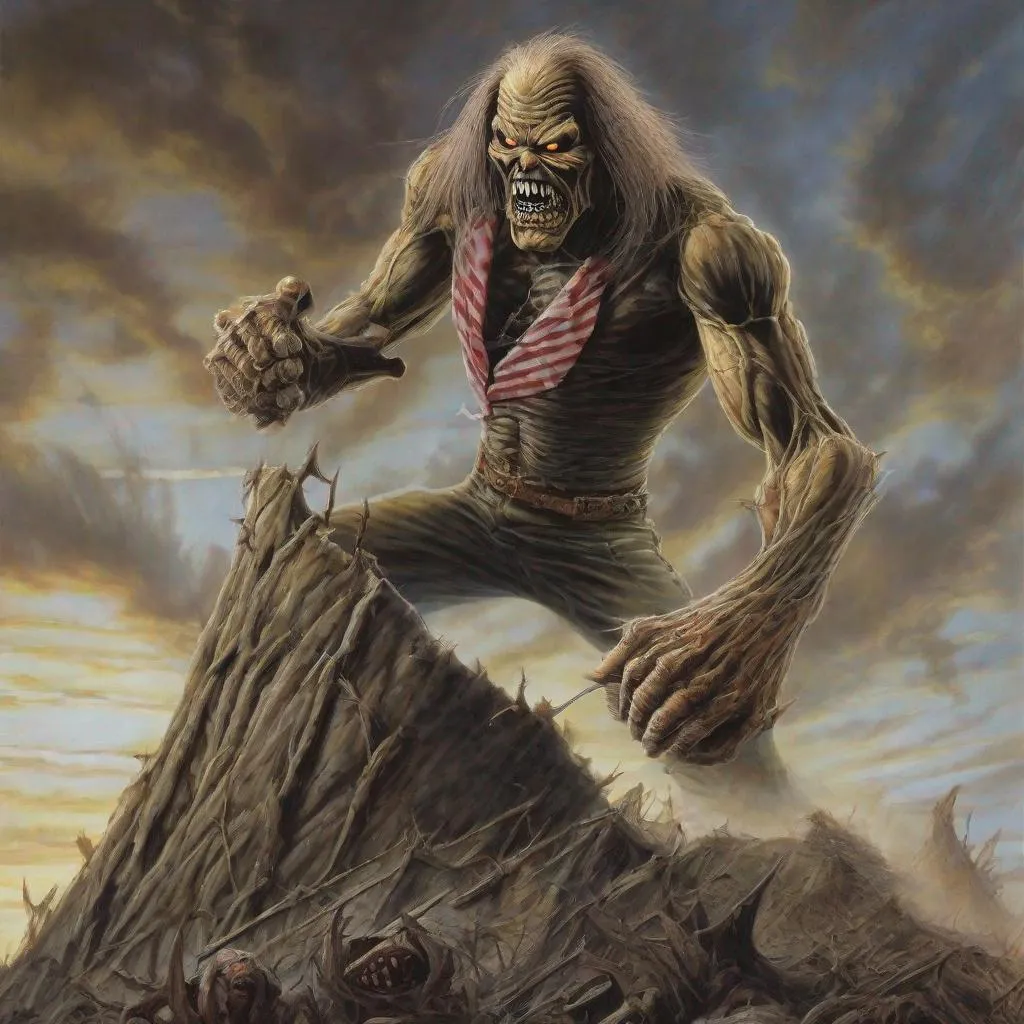 Prompt: Giant Eddie from Iron Maiden