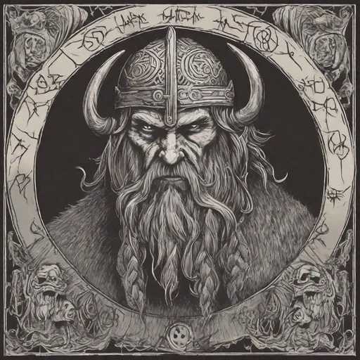 Prompt: Viking satan