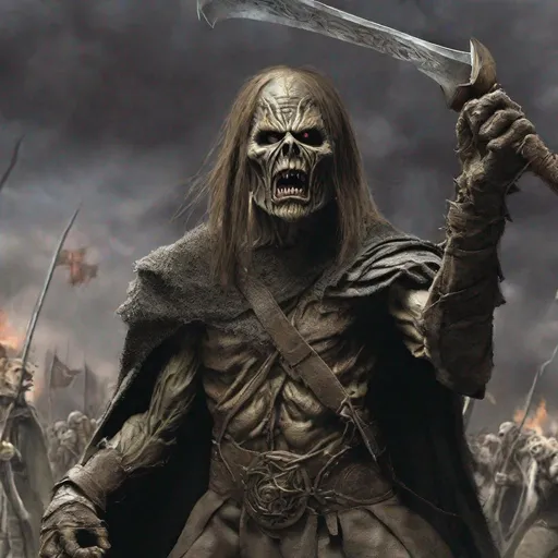 Prompt: Eddie from Iron Maiden in Lord of the Rings