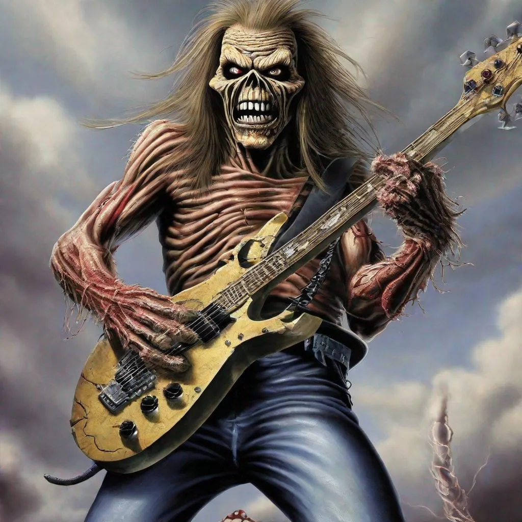 Prompt: Eddie from Iron Maiden