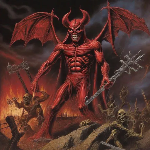 Prompt: Satan likes Iron Maiden