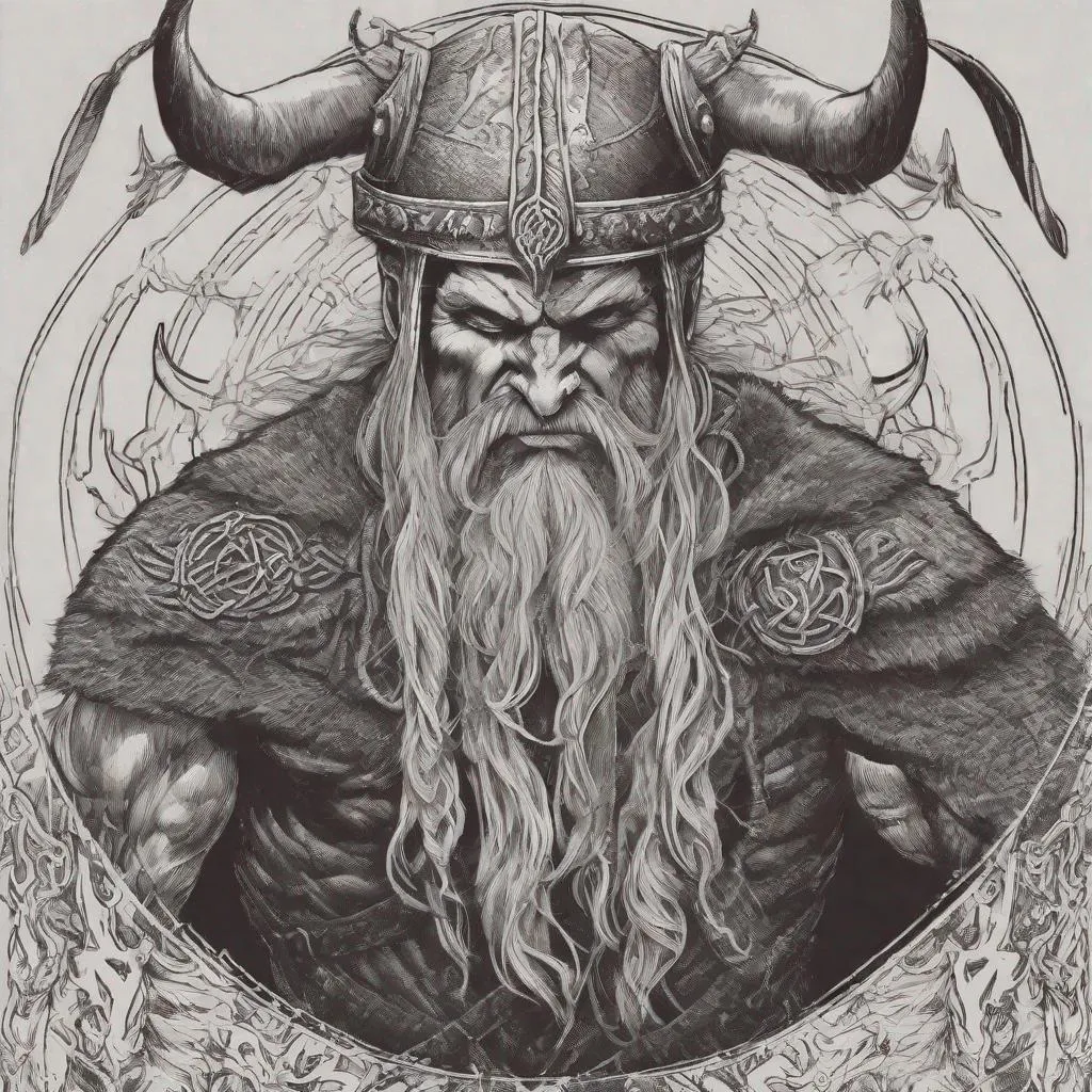 Prompt: Viking satan