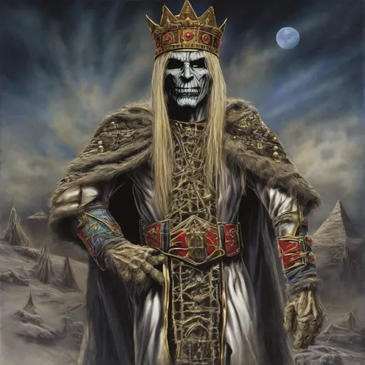 Prompt: Eddie from Iron Maiden as the three Kings 