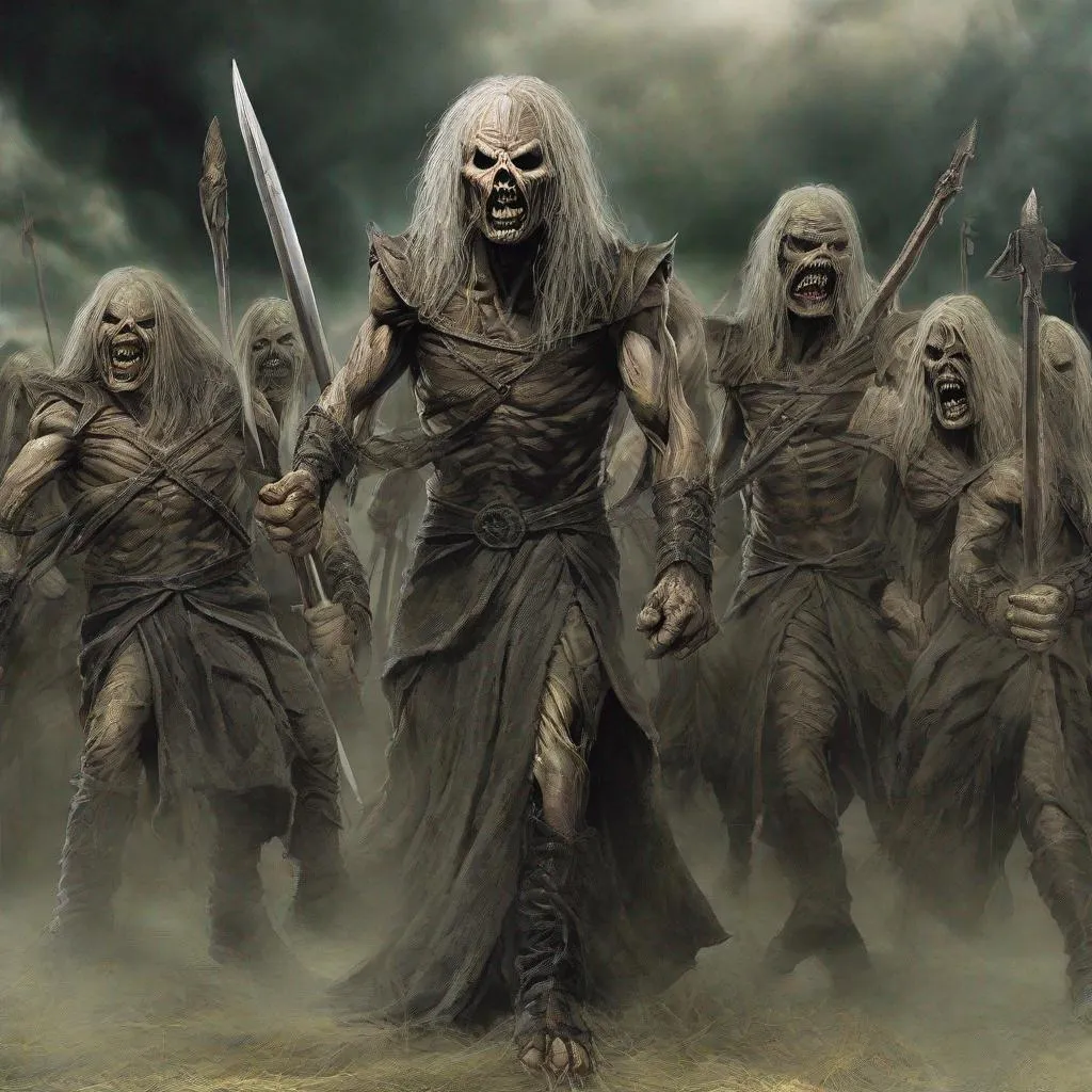 Prompt: Eddie from Iron Maiden in Lord of the Rings