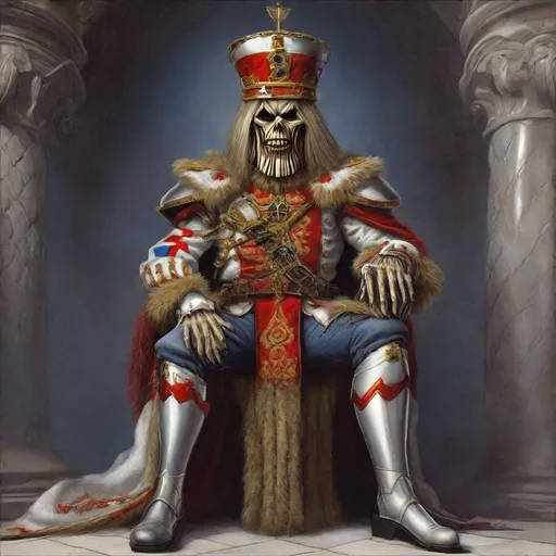 Prompt: Eddie from Iron Maiden is a tsar