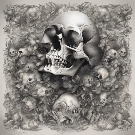 Prompt: Beautiful skull art