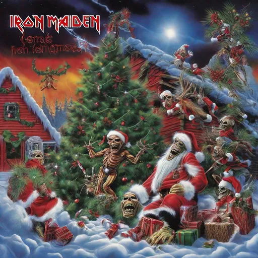 Prompt: Iron Maiden x-mas