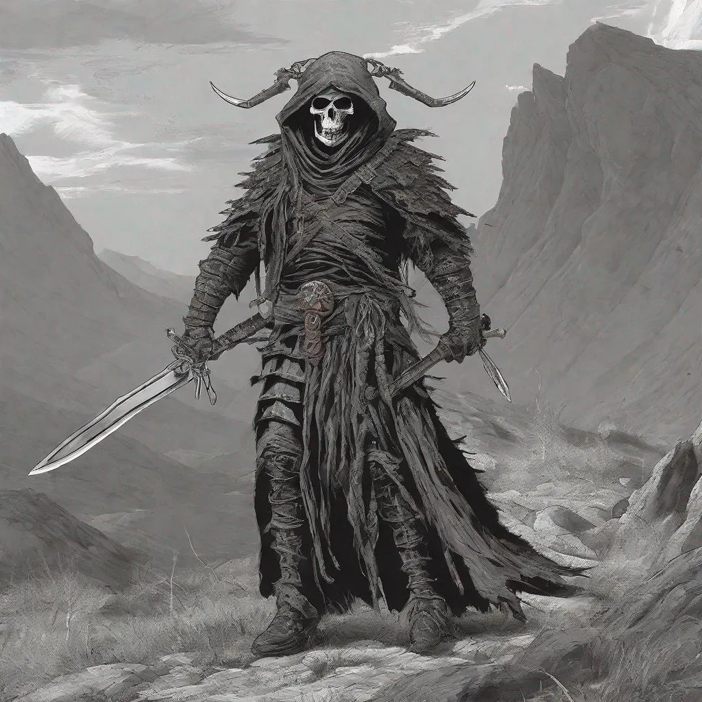 Prompt: Death highlander