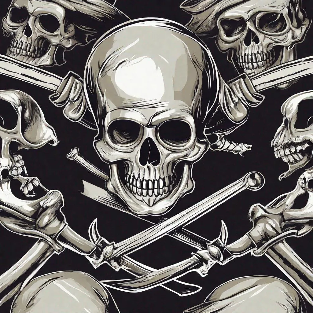 Prompt: Pirate skull