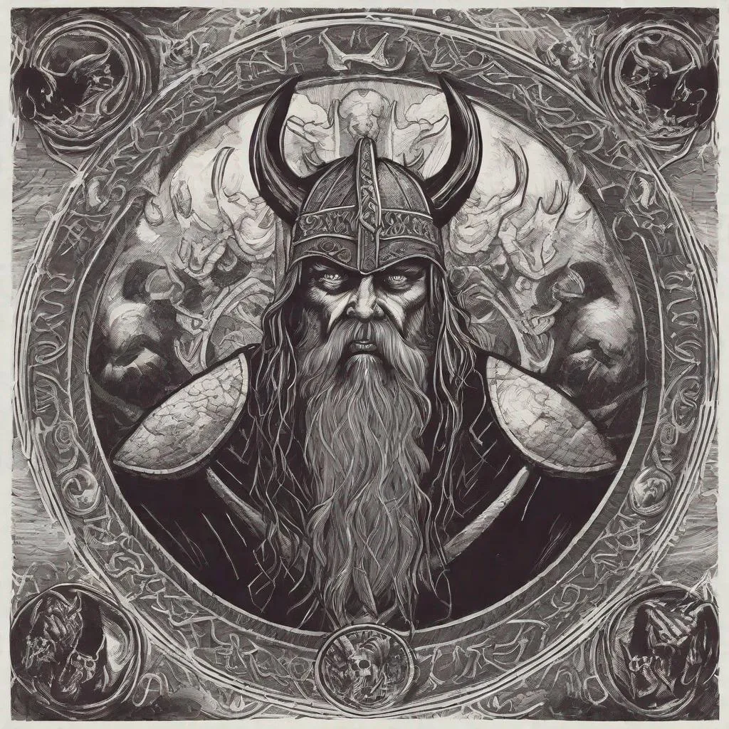 Prompt: Viking satan