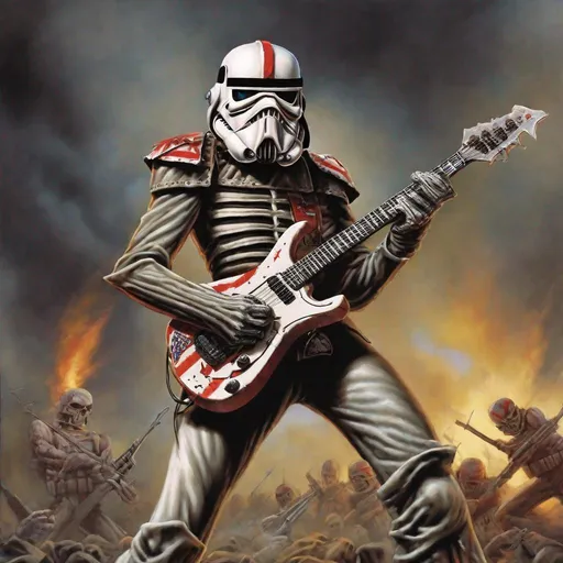 Prompt: Eddie from Iron Maiden is the Trooper