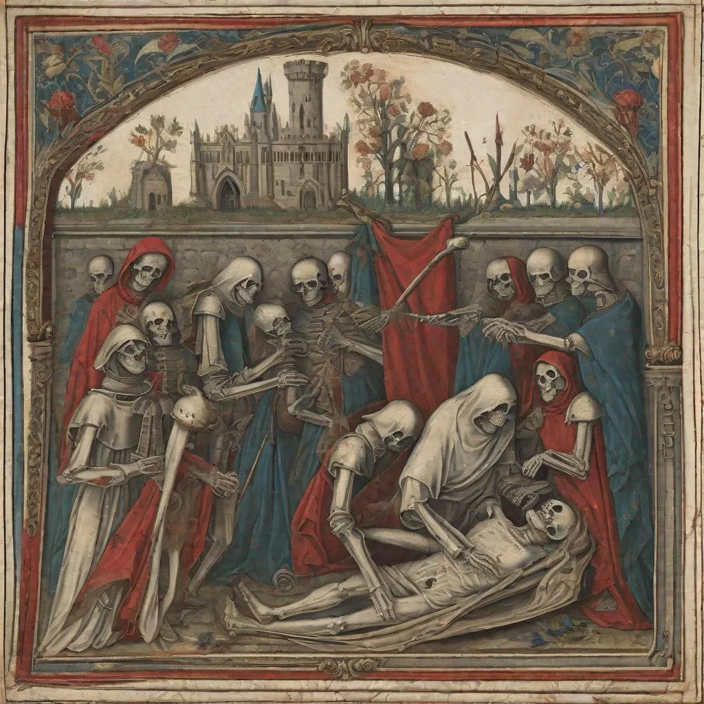 Prompt: Medieval death