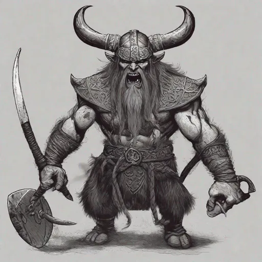 Prompt: Viking demon