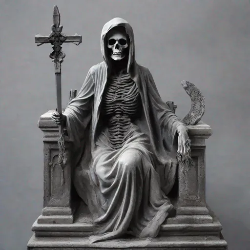 Prompt: Death statue