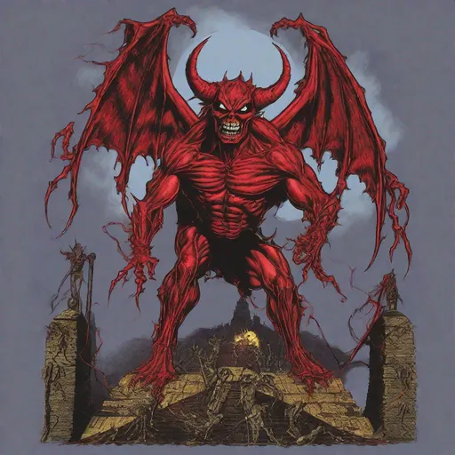 Prompt: Satan likes Iron Maiden