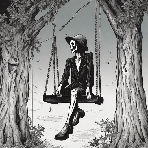 Prompt: Death on a swing