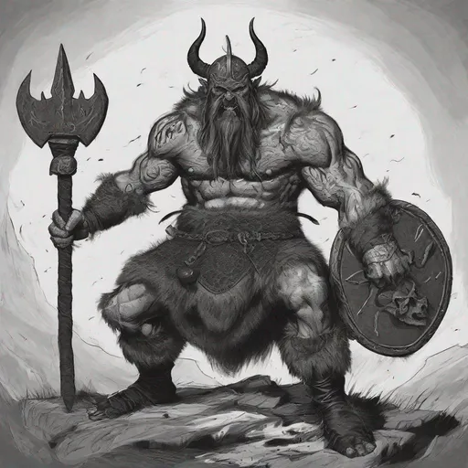 Prompt: Viking demon