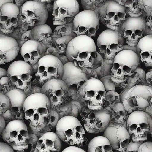 Prompt: Beautiful skull art