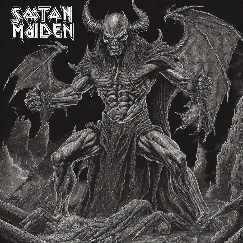 Prompt: Satan likes Iron Maiden