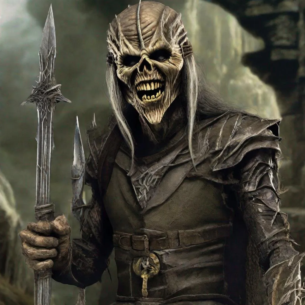 Prompt: Eddie from Iron Maiden in Lord of the Rings