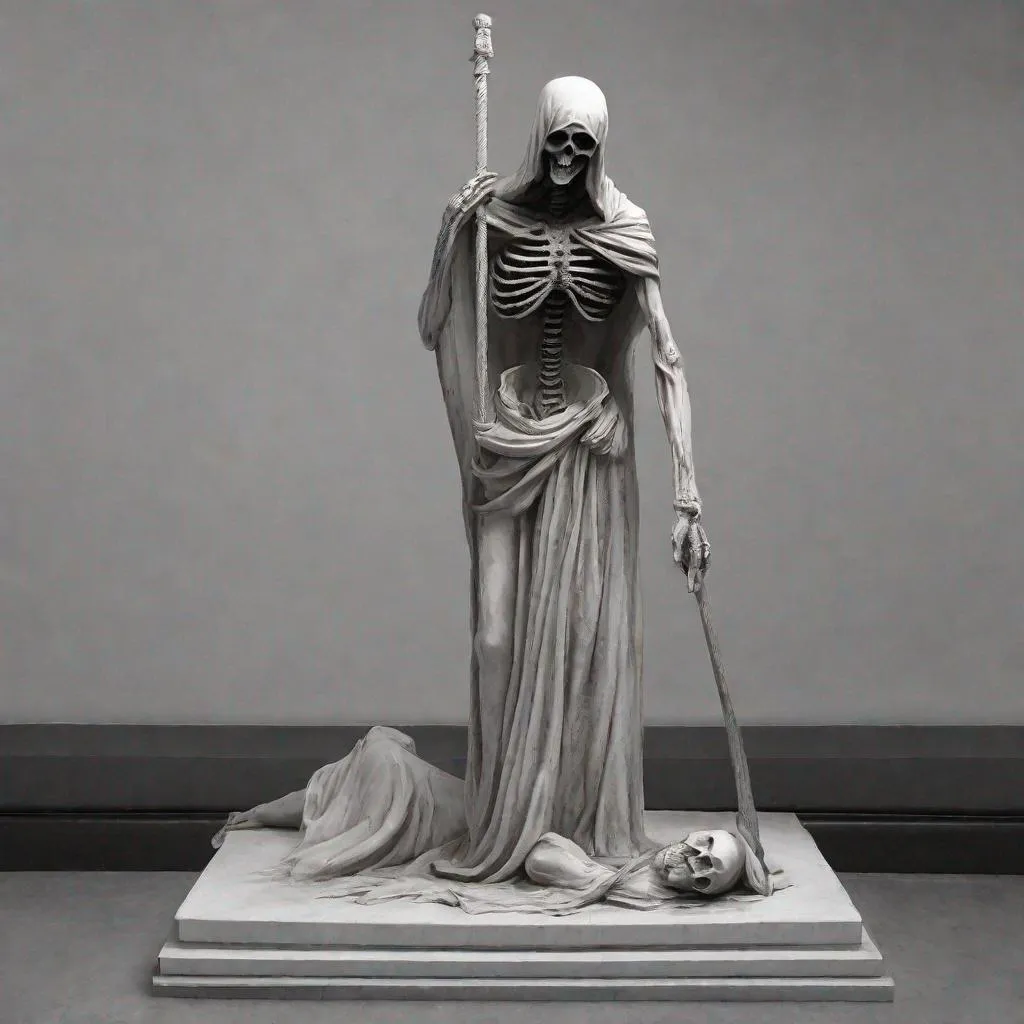 Prompt: Death statue