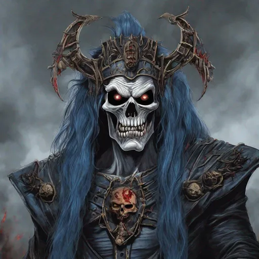 Prompt: Eddie from Iron Maiden as hades