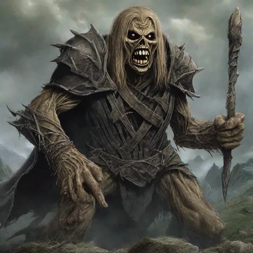 Prompt: Eddie from Iron Maiden in Lord of the Rings