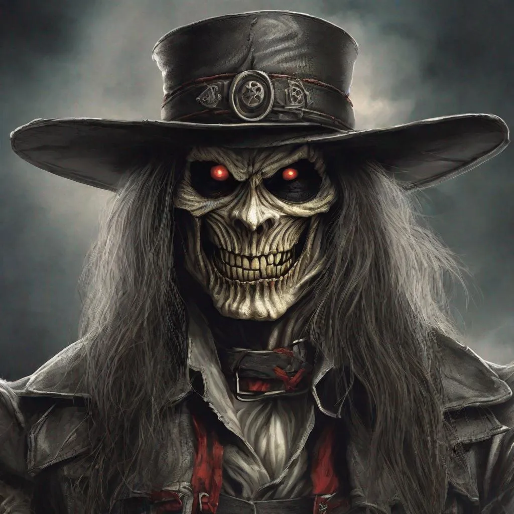 Prompt: Eddie from Iron Maiden as Van Helsing