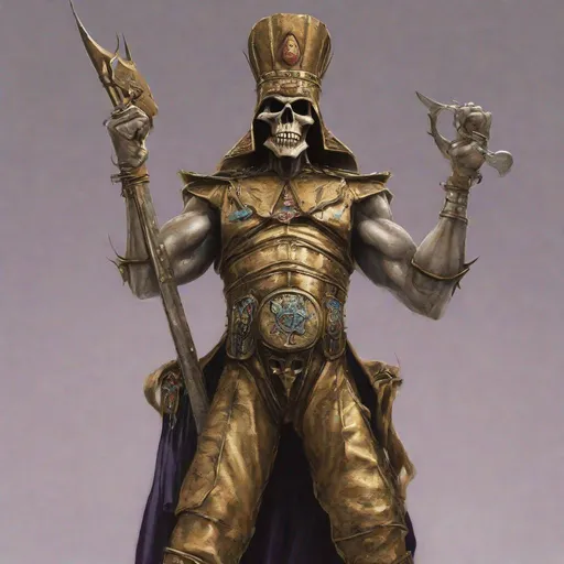 Prompt: Eddie from Iron Maiden is a sultan