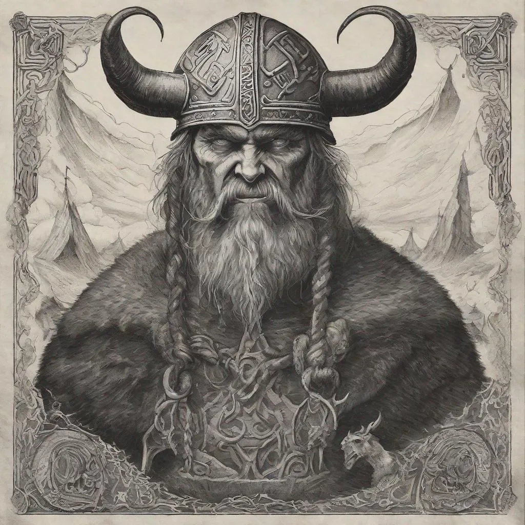 Prompt: Viking satan