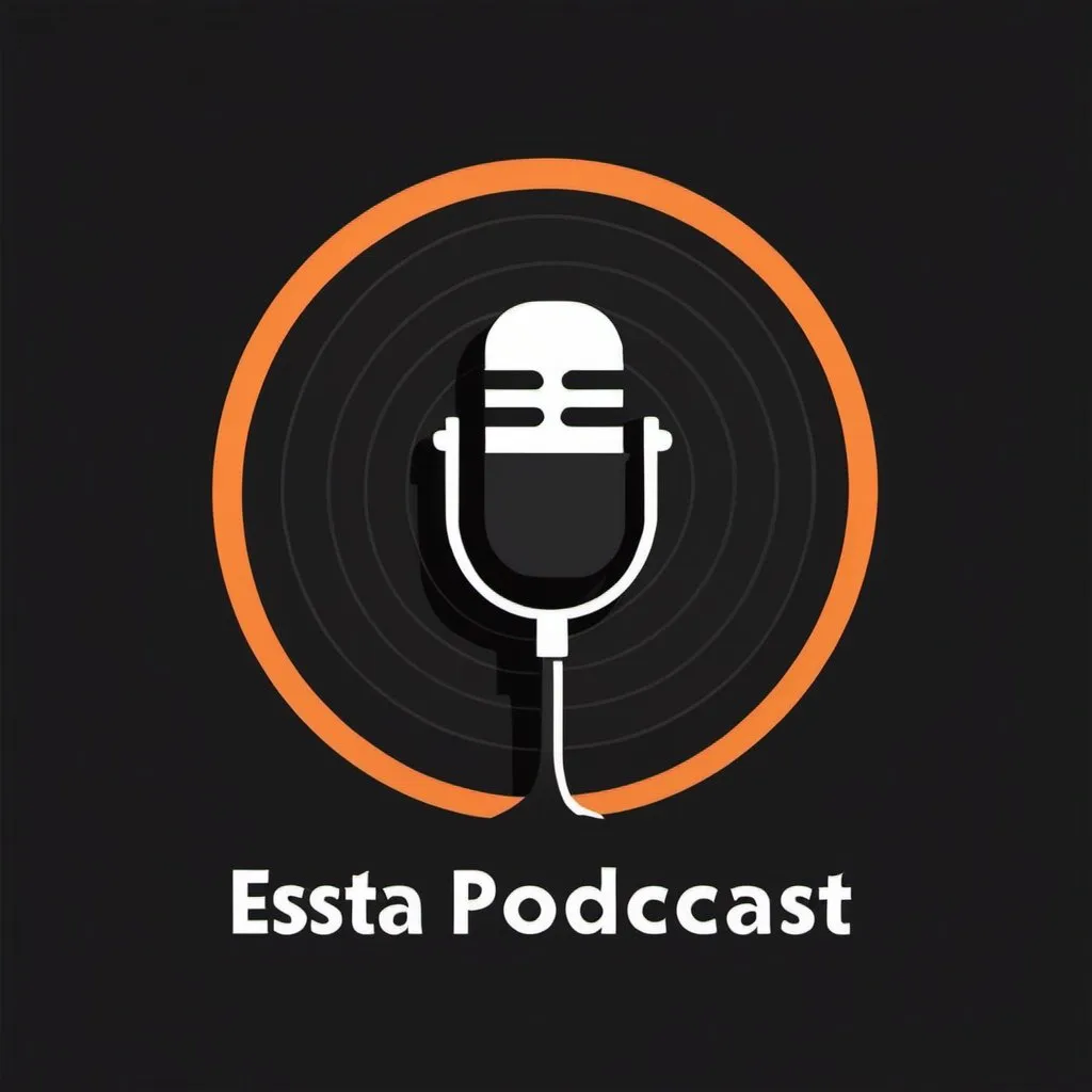 Prompt: Haz un logo para un podcast con el nombre "Este Podcast no tiene nombre" en formato minimalista, en 2 líneas, el podcast es formal, actual e informativo