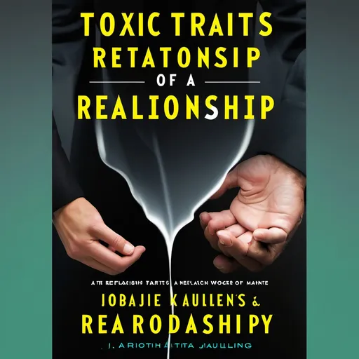 Prompt: toxic traits of a relationship book cover
