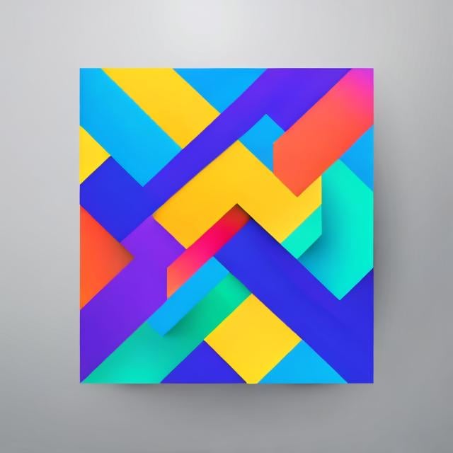 Prompt: logo design, lines, bright colors, attractive 3d，7
