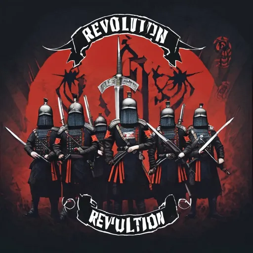Prompt: Millitariy clan with the name REVOLUTION