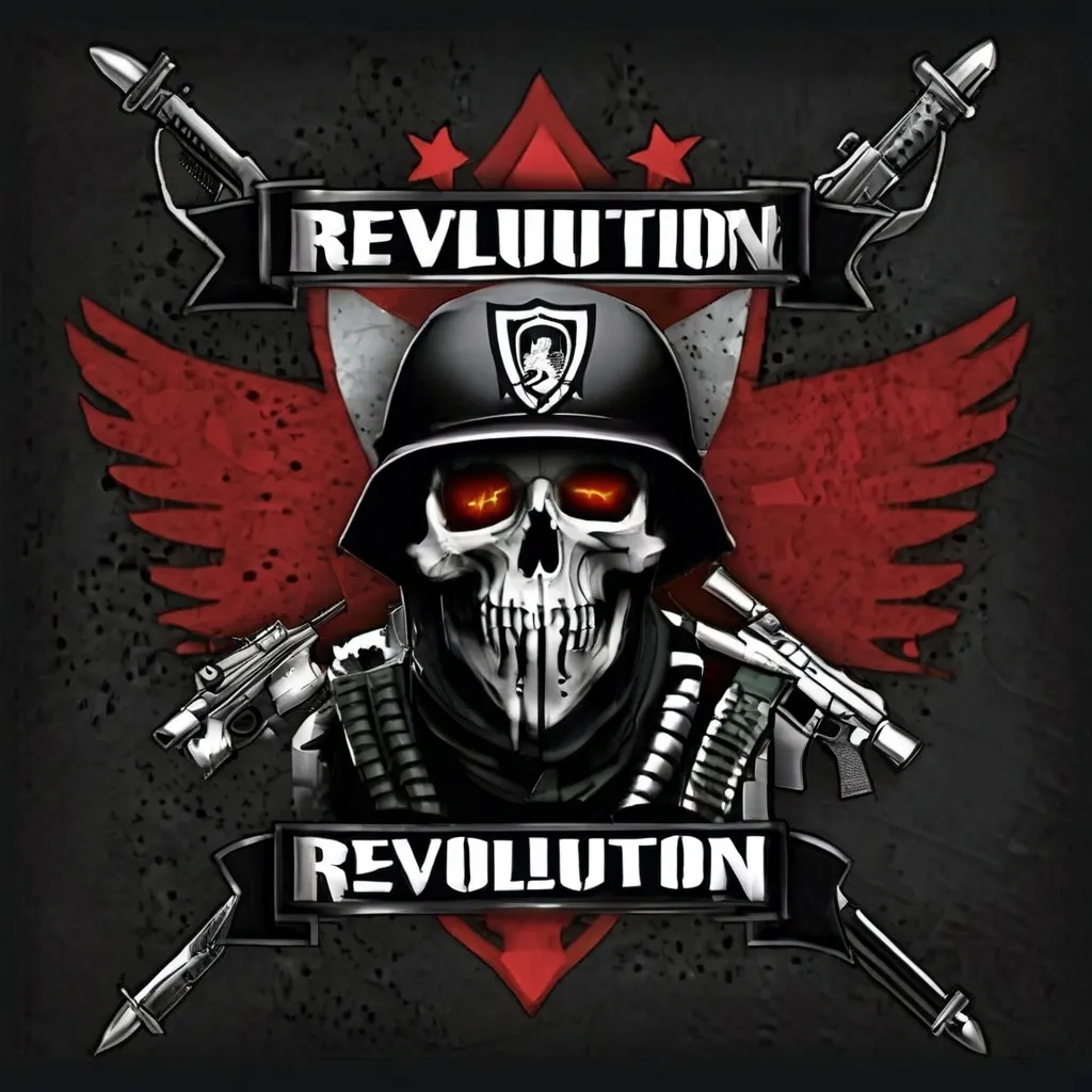 Prompt: military clan with the name REVOLUTION