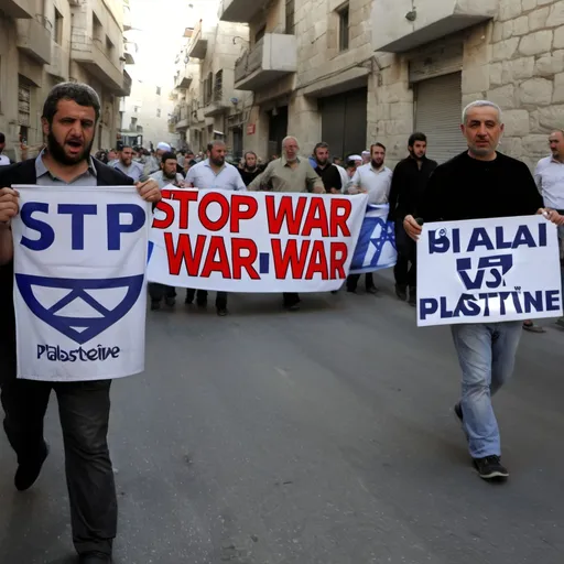 Prompt: Stop war israel vs palasteine