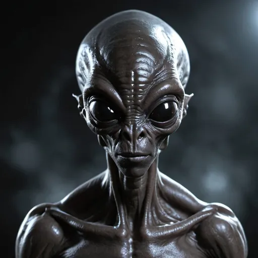 Prompt: black alien from bootes
