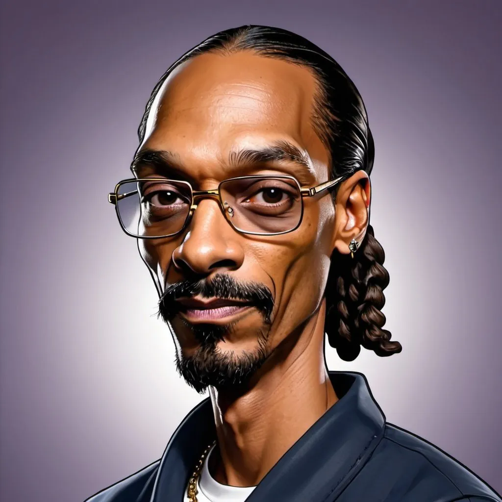 Prompt: create a cartoon character version of Snoop Dogg