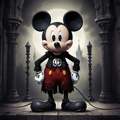 Prompt: gothic mickey mouse
