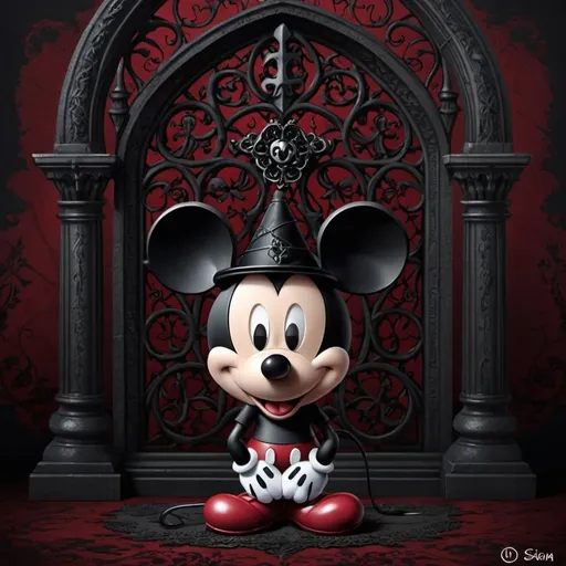 Prompt: gothic mickey mouse
